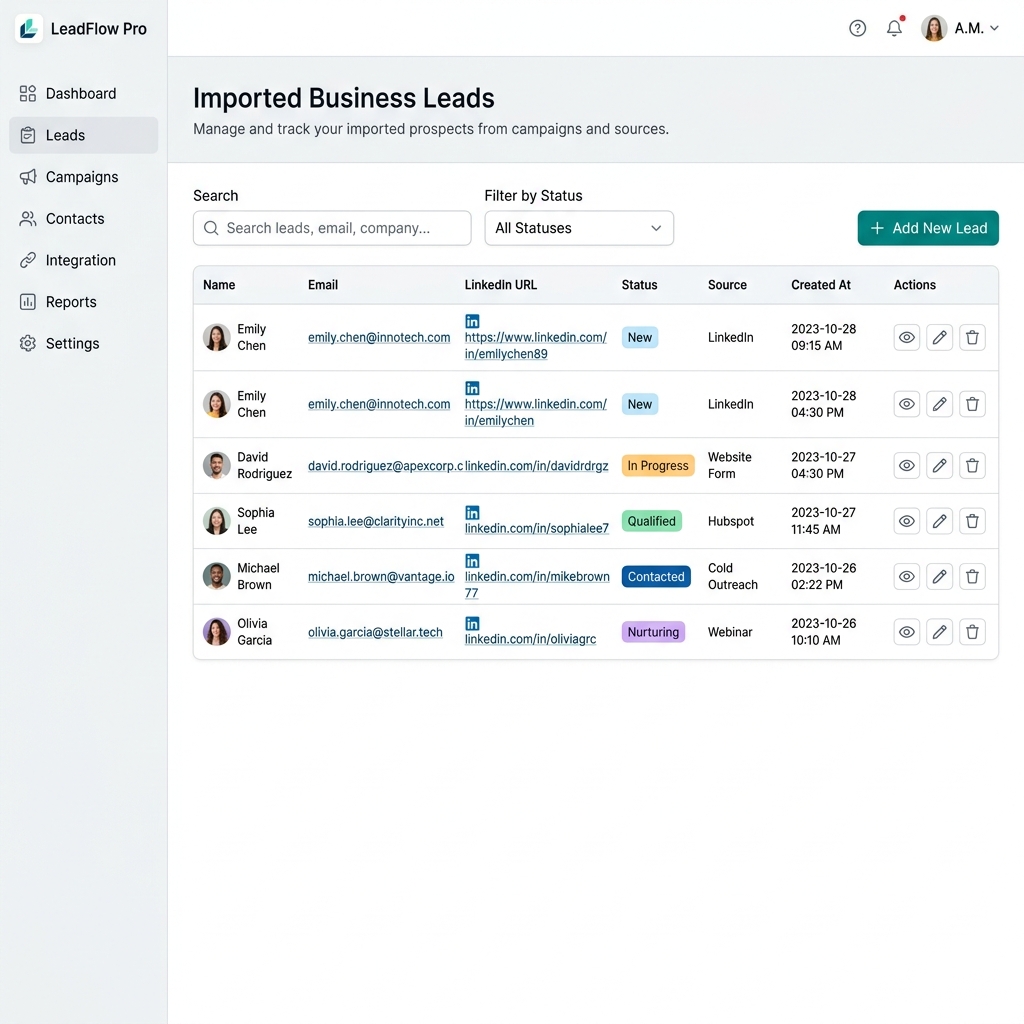 Import & Enrich Your Prospect List